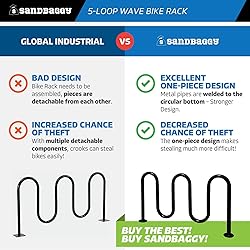 Sandbaggy Commercial Loop Wave Bike Racks