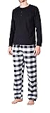 Mens Pajamas Set 2 Piece Pajamas For Men Long