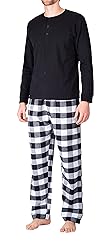 Mens Pajamas Set 2 Piece Pajamas For Men Long