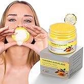 Kojic Acid and Turmeric Cleansing Pads, 50 Pcs, for Face Cleansing and Exfoliation