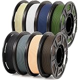 iSANMATE 250g*8 Colors Matte PLA Filament Bundle 30-300mm/s for Bambu Lab | Optimized for Bambu Lab Smooth Matte surface Easy to Print 3D Printer Filament Dimensional Accuracy +/- 0.02mm