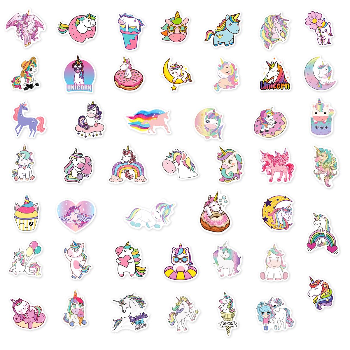 Mua Unicorn Stickers, 100 Pcs Waterproof Vinyl Stickers for Water ...