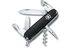 Victorinox Spartan 12 Function Swiss Army Pocket Knife, Black