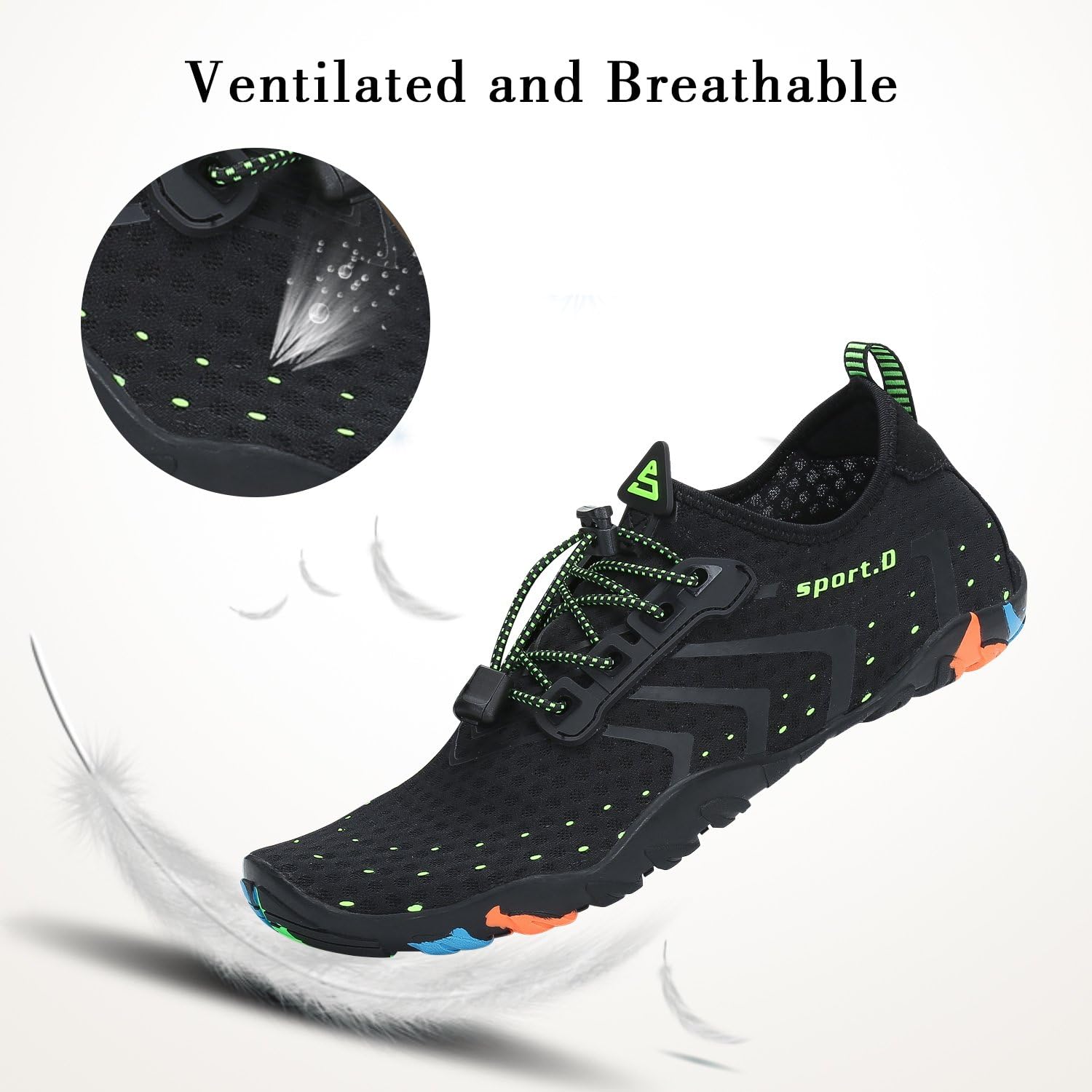  | Mishansha Mens Womens Water Shoes Quick Dry Barefoot for Swim Diving Surf Aqua Sports Pool Beach Walking Yoga | Water Shoes