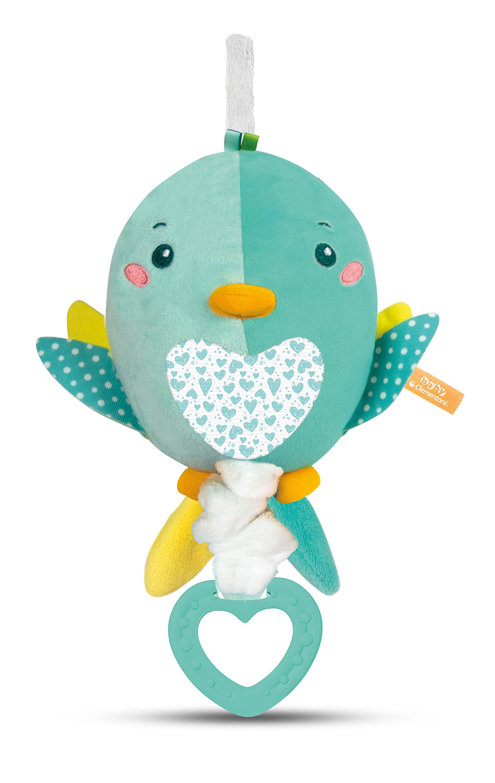 Clementoni - 17269 - Soft Bird Musical Plush for babies, ages 0 months plus