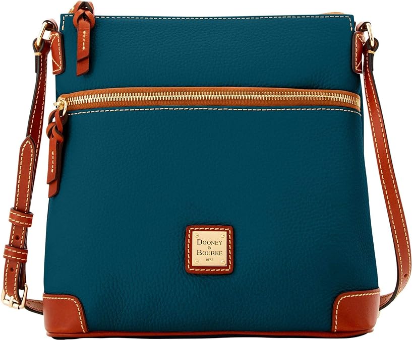 Dooney & Bourke Pebble Grain Leather Crossbody Bag, Teal Handbags