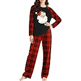 MEESHEEP Christmas Pajamas for Women: Xmas Pj Sets With Long Pant Holiday Party Long Sleeve Sleepwear Set