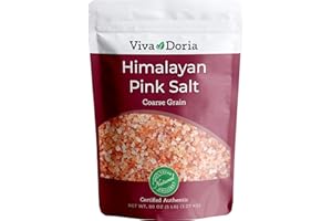 Viva Doria Himalayan Pink Salt, Crystal Salt, Coarse Grain, Certified Authentic, Food Grade, 5 lb (2.2 Kg)