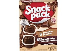 Snack Pack Chocolate & Chocolate Fudge Pudding Family Pack, 12-Pack 99 gram Cups