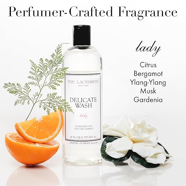 THE LAUNDRESS DELICATE WASH, DOUBLE CONCENTRATED, LADY SCENT, DETERGENT DELICATE, LINGERIE & SILK DETERGENT, LINGERIE WASH, 16 FL OZ