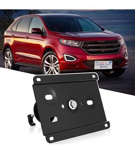 Amazon.com: No Drill Front Grille License Plate Mount Bracket