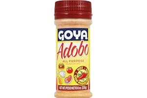Adobo Hot All Purpose Spice by Goya, Poultry, Seafood, Meat, and Vegetable Seasoning, Fat Free and Calorie Free Latin Spicy Blend, Mexican Seasoning, 8oz. Bottle