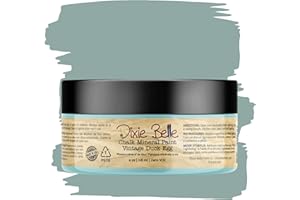 Dixie Belle Paint Company Chalk Finish Furniture Paint - Vintage Duck Egg (4oz) - Matte Light Blue Chic Chalk Mineral DIY Furniture Paint
