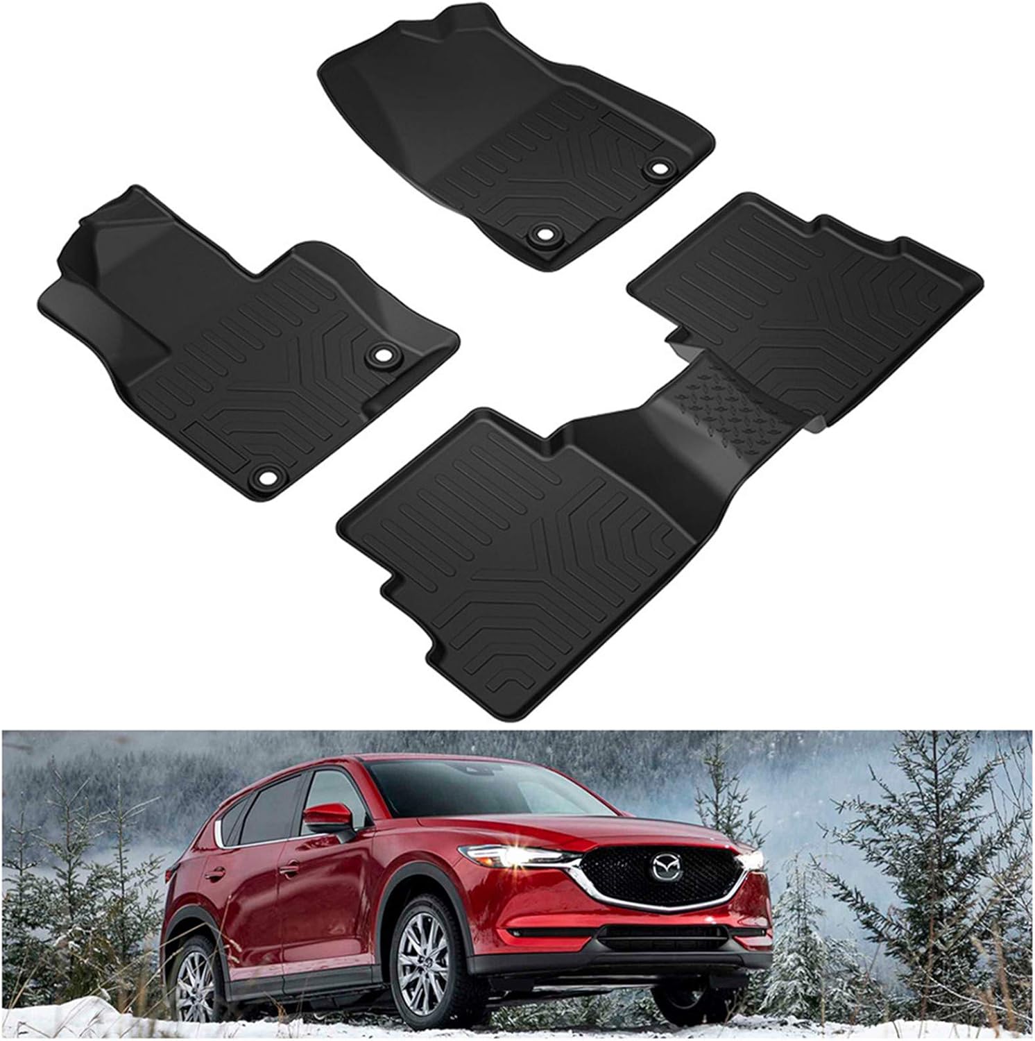 Kiwi Master Floor Mats Compatible for 20172020 Mazda CX5 All Weather