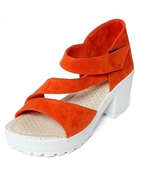 orange heels