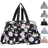 Pritent Travel Duffle Bag, Waterproof Weekender Overnight Hospital Bags for Women Men with Toiletry Bag Lightweight Carry on Personal Item Duffle Gym Bag for Travel, Airplanes, Sports