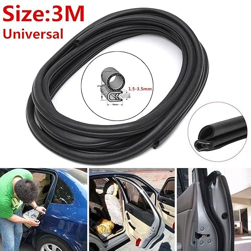 Car Door Rubber Seal Strip Seal With Side Bulb For Cars, Boats, Motorhomes, Trucks And Home Applications, Car Weather Strip (22ft