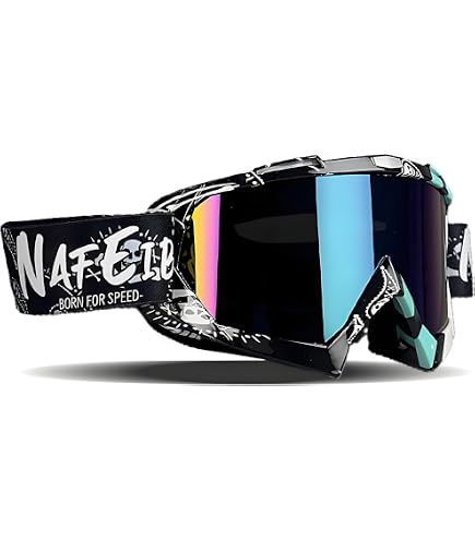 Viral Brand Alpha Series Goggles Dirt Bike, MTB, UTV - Clear Lens, Black