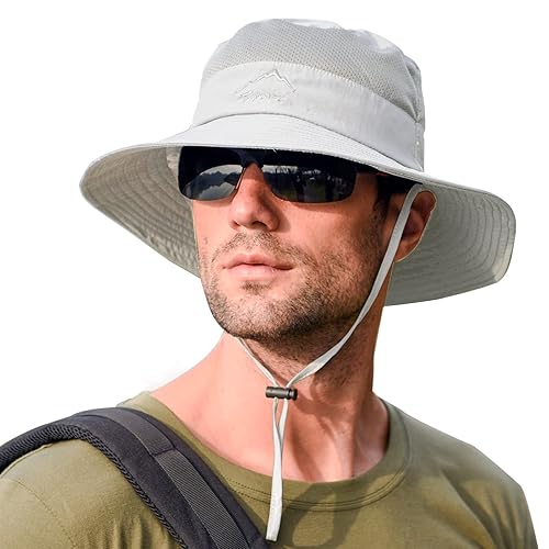 Sun Hats for Men Women Fishing Hat UPF 50+ Breathable Wide Brim