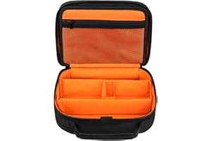 MRINCA 3 Slots Wireless Microphone Carrying Case, for Mics Up to 9.4" (Must Lay Flat), Max Height 6.7", Compact Storage Bag for Receiver & Accessories​​