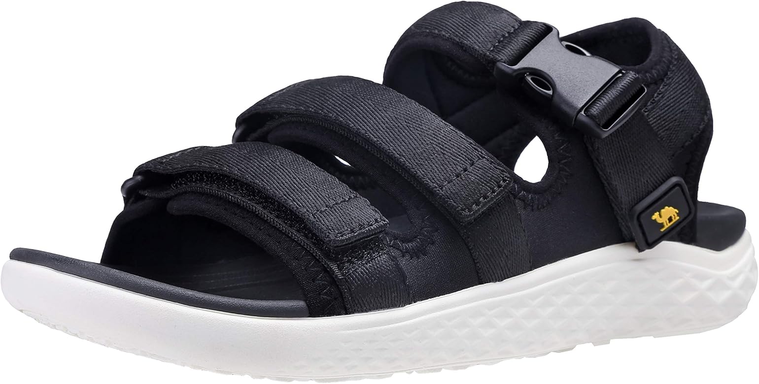 black walking sandals