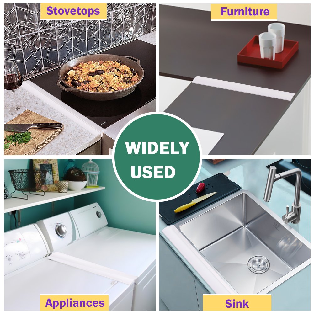 Wimaha Flexible Stove Counter Gap Cover Heat Resistant Silicone Seals