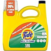 Tide Simply All-In-One Liquid Laundry Detergent, Daybreak Fresh Scent, 138 Loads, 182 fl oz