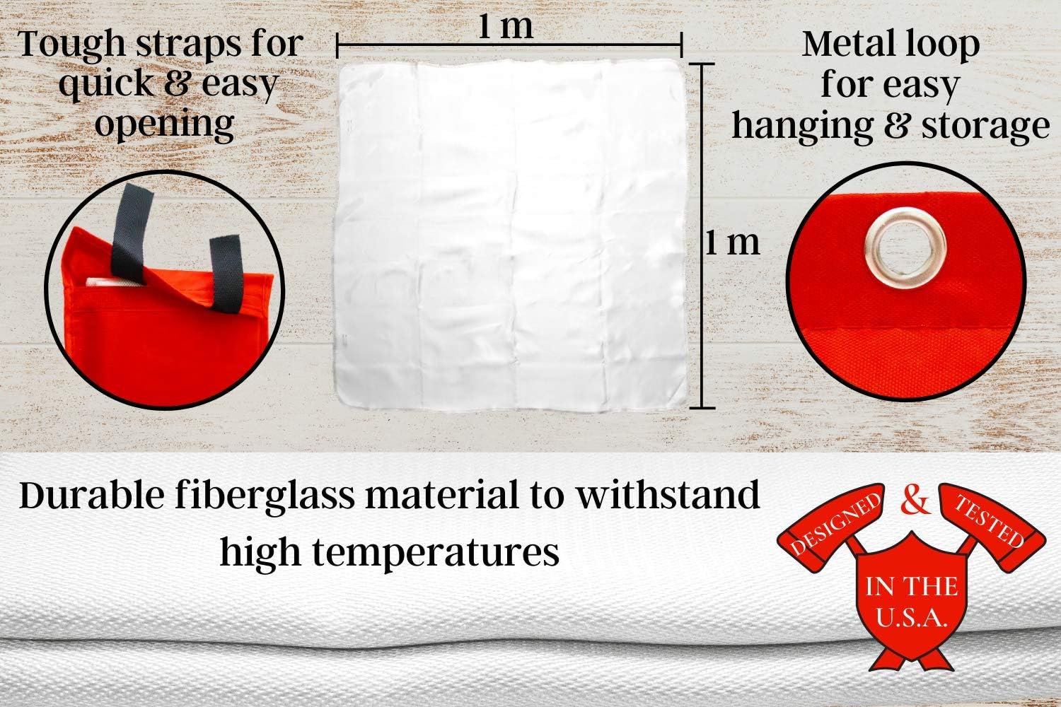 N2 2-Pack/Emergency Fire Blanket/Flame Retardant Survival Gear and Equipment by B&W Systems/Safety Cover for Kitchen/Fireplace/Car/Office/Warehouse/Emergency Supplies Tested in The USA: Home & Kitchen