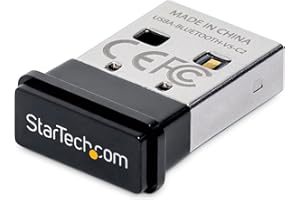StarTech.com USB Bluetooth 5.0 Adapter, USB Bluetooth Dongle for PC/Computer/Laptop Headsets, Mini USB Bluetooth Receiver, Wi