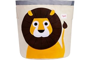 3 Sprouts Kids Large Toy Storage Basket - Cotton Canvas Basket with Handles for Toy Basket Storage, Panier Rangement Jouet - 