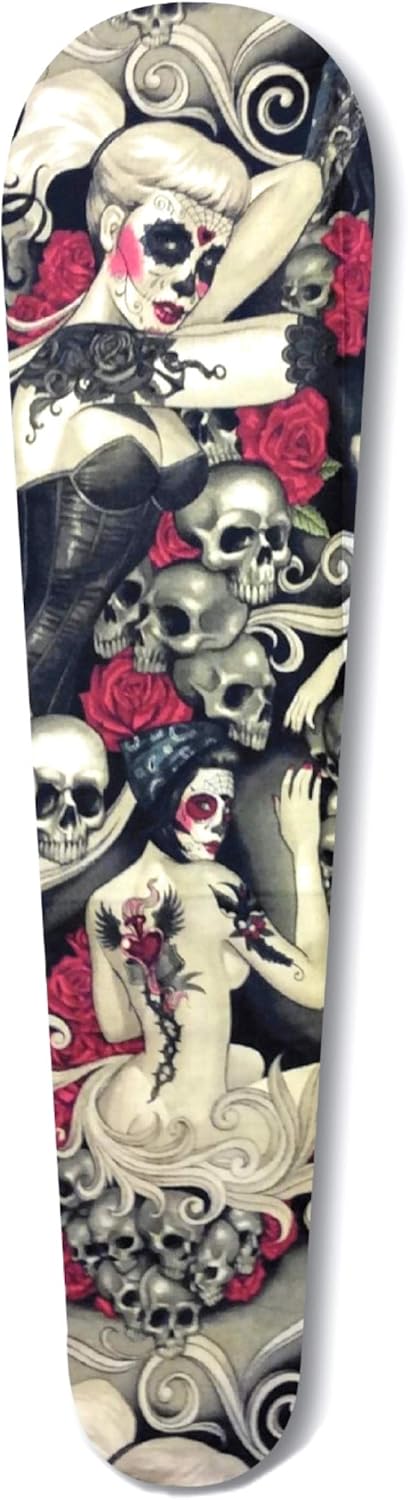 Kustom Cycle Parts Premium Aftermarket SUGAR SKULL SEXY TATTOOED LADY Themed Console Vinyl Dash Panel decal Insert! Fits 2008-2019 Street Glides. EASY INSTALL! Laminated for added Protection