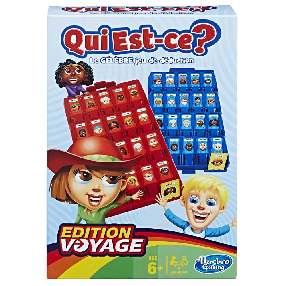 Hasbro Gaming Grab and Go, Classic Guessing Game, Portable Game for 2 Players, Travel Game for Children Aged 6 and Above