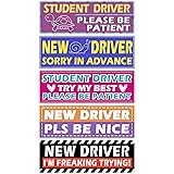 5Pcs Magnetic Car Stickers, Magnetic New Driver