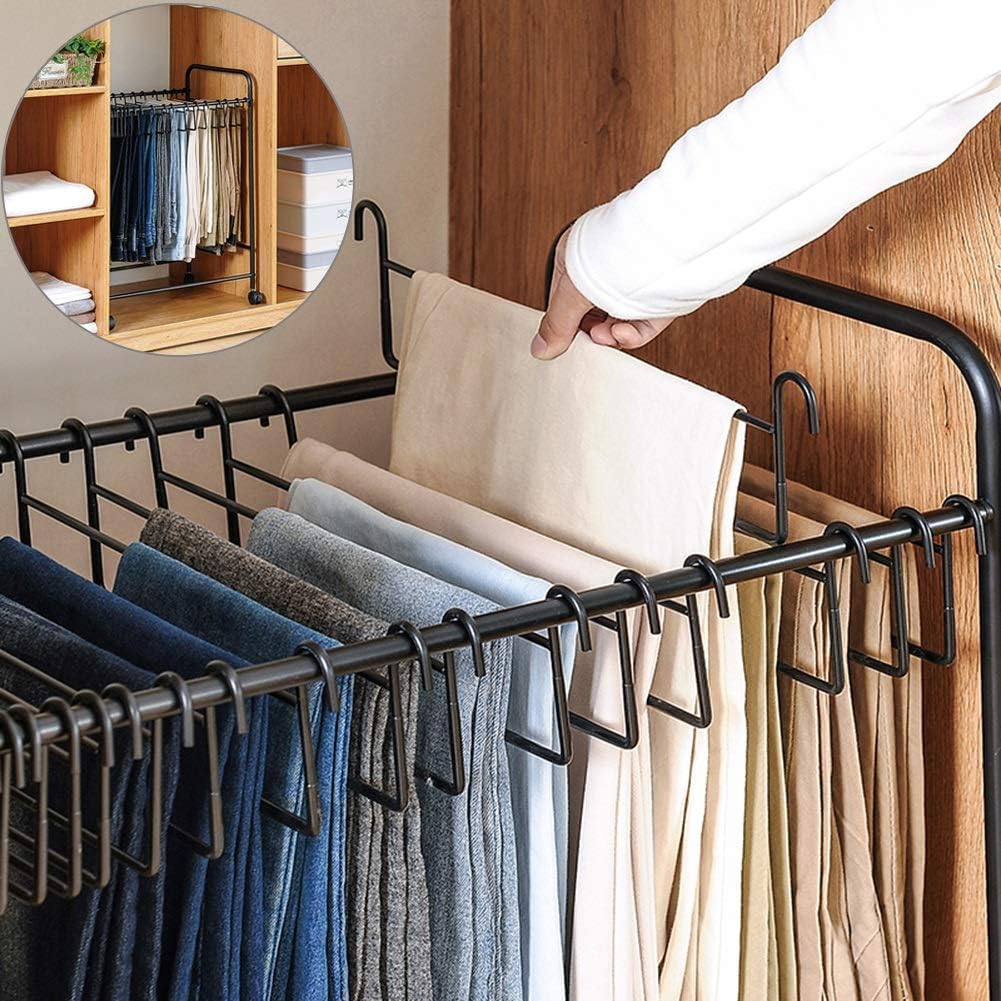 JapaneseStyle Closet Clothes Hangers with Removable Pants