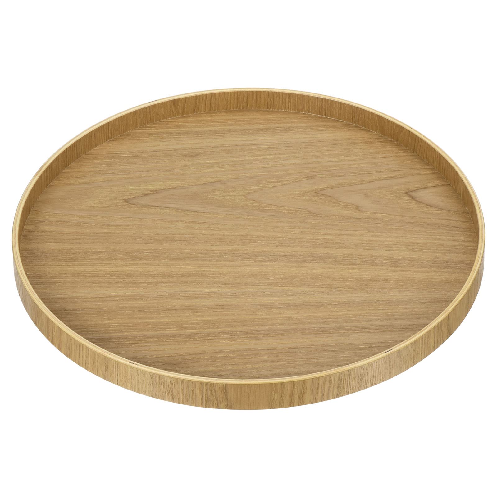 PATIKIL Wood Serving Tray 12 Inch, Round Decorative Platter for Home Decor Kitchen Table Candle Holder