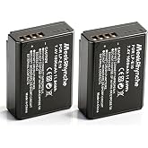 MeekRhynche 2-Pack of LP-E10 Batteries for Canon EOS Rebel T7 T6 T5 T3, Kiss X50 X70, EOS 1100D 1200D 1500D 2000D 4000D Camera