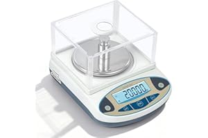 CGOLDENWALL High Precision Lab Scale Digital Analytical Electronic Balance Laboratory Precision Scale Jewelry Scales Kitchen Precision Weighing Electronic Scales 0.01g Calibrated (2000g, 0.01g)