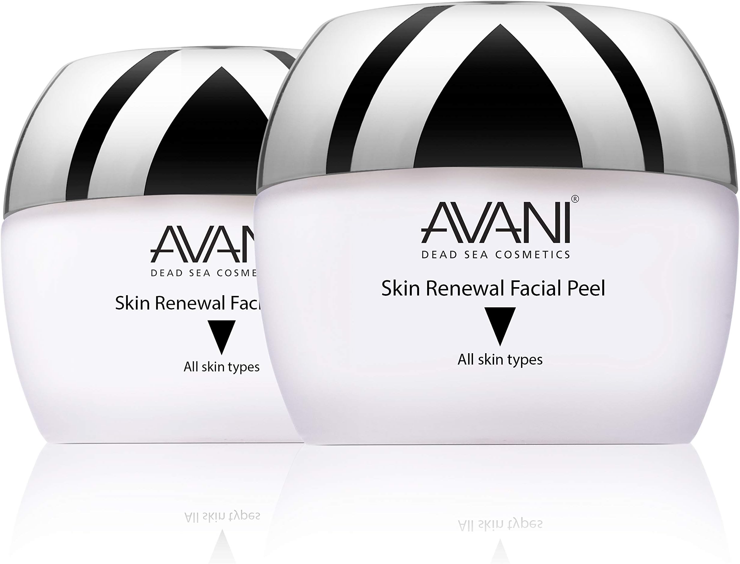 Avani Classics Skin Renewal Facial Peel - Brightening & Anti-Aging Formula - Exfoliating Cream with Vitamin C & E & Dead Sea Mineral - Safe & Gentle (2-pack)