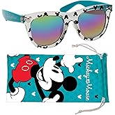 Sun-Staches Mickey Mouse Disney Sunglasses for Kids Stylish, Comfortable & Durable UV-Protective Mickey Mouse Toddler Sunglasses With Soft Carrying Case - Official Kids Disney Sunglasses