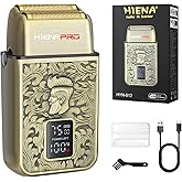 HIENA PRO Electric Razor for Men, Cordless Professional Foil Shaver & Bald Head Precision Trimmer, Travel Shaving, USB Charging, LED Display, Perfect Gifts for Men