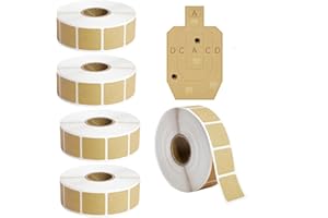PESSILIN Target Pasters Self Adhesive Target Stickers 0.87 Inch Target Labels for Shooting Range Practice (5 Roll-1000pcs/1roll)