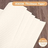 Yafe 5 Packs A4 Spiral Notebook 60 Sheets 120 Pages Kraft Cover Wirebound view 4