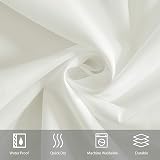 Furlinic Beige Shower Curtain Anti Mould Waterproof 100x200cm Polyester view 2