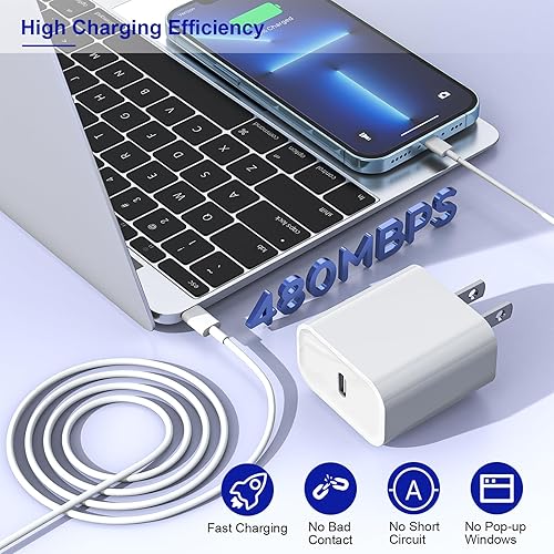 Apple Fast Charger, 10FT Extra Long Fast iPhone Charger Travel