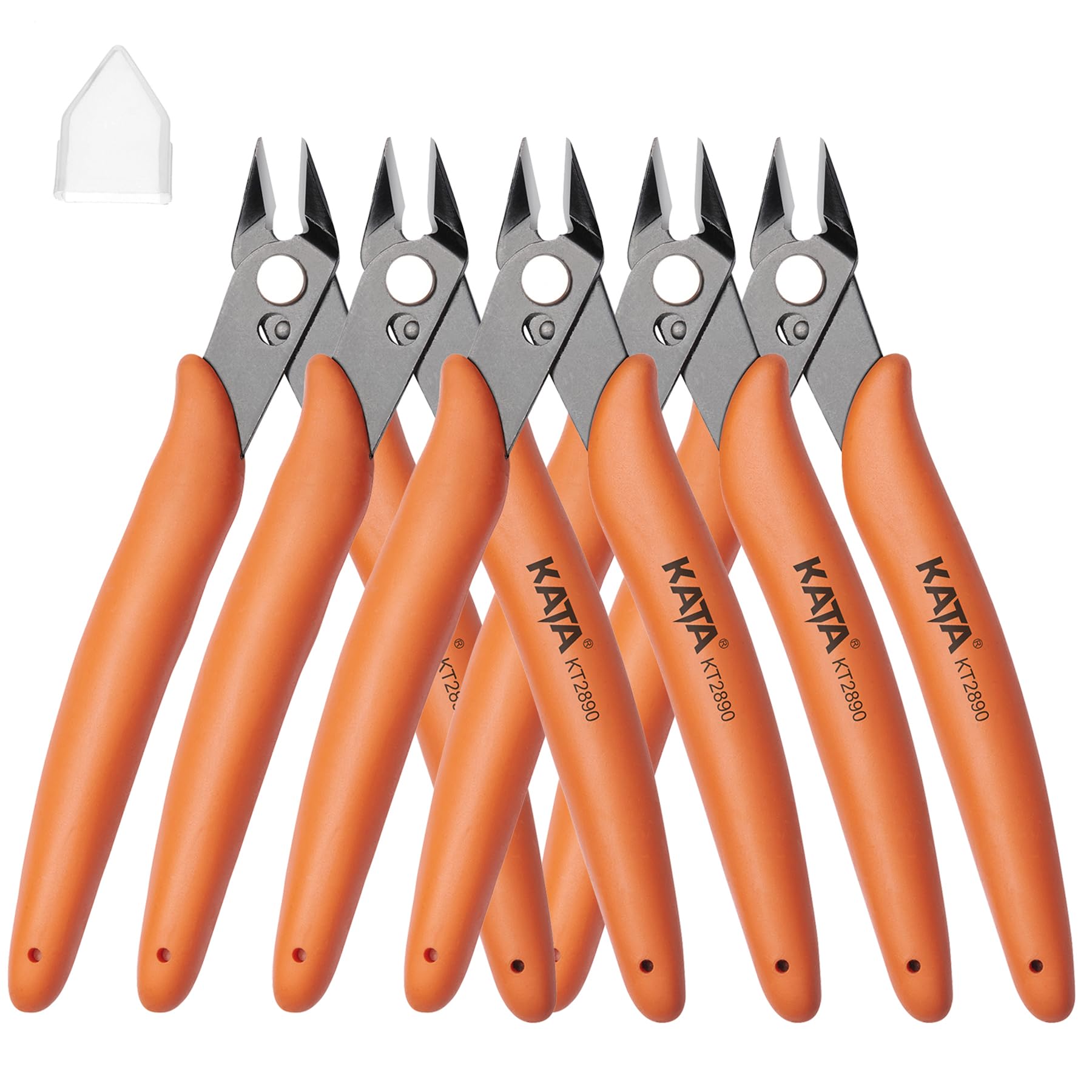 Photo 1 of KATA 5-Pack Micro Wire Cutters, Precision Electronics Flush Cutter and Side Cutting pliers, Clean Cut for Model, Jewelry, Model Kits