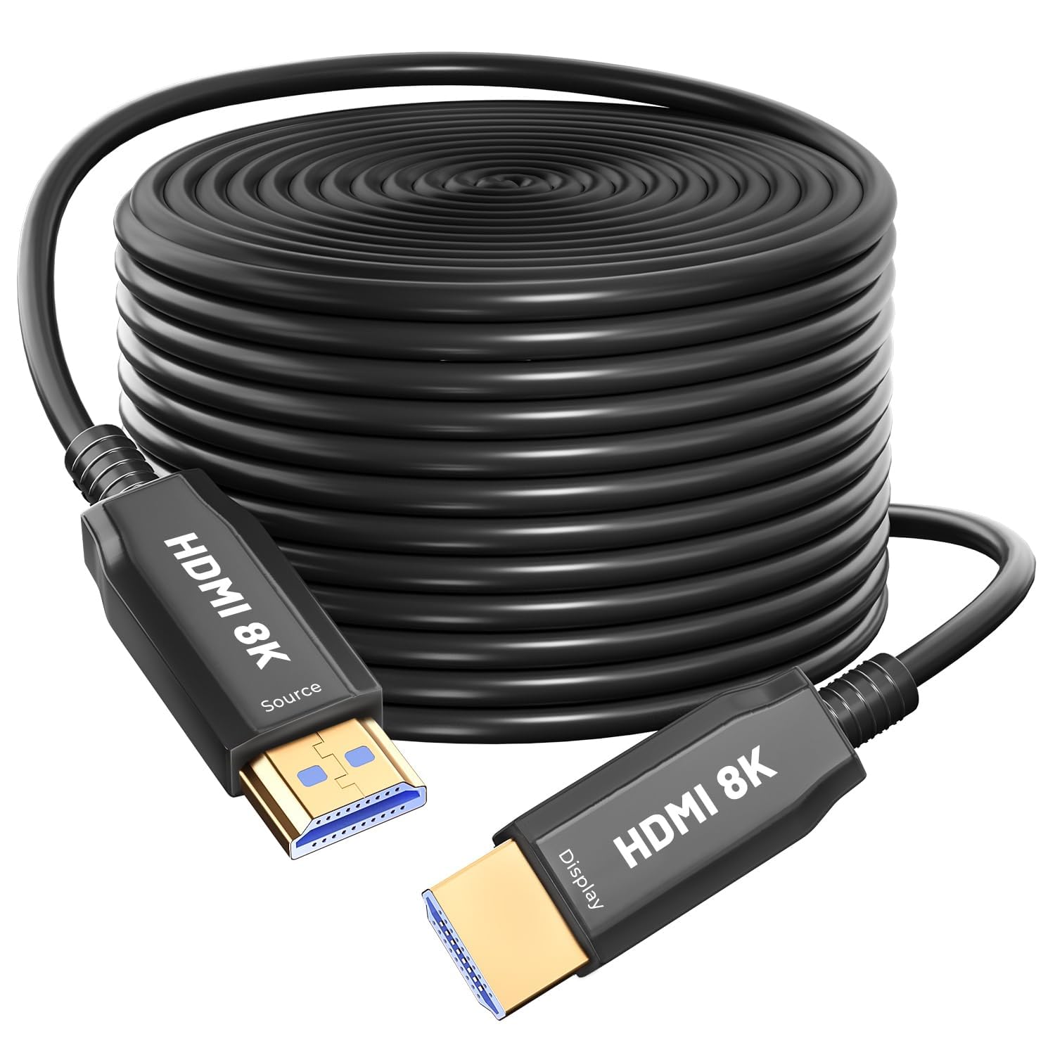 8K 30m HDMI opticafiber cable active optical AOC 2.1 48Gbps ultra high speed cable 8K@60Hz4K@130Hz eARC HDR10 4:4:4| 21:9 HDCP 2.2/2.3 3D VRR Function for HDTV/Projec tor Home TheatreTV Gaming Box