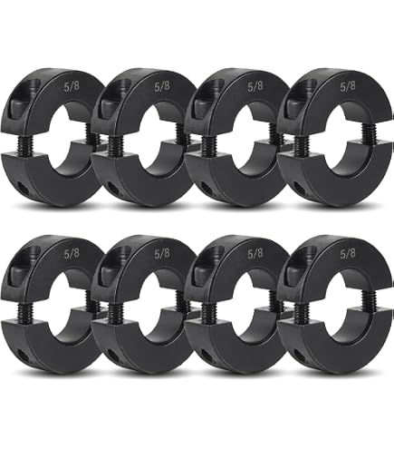 25-Pack 1-1/8" Bore Set Screw Shaft Collars - Zinc Plated Steel (SUMMIT COLLARS CZ-112-25)