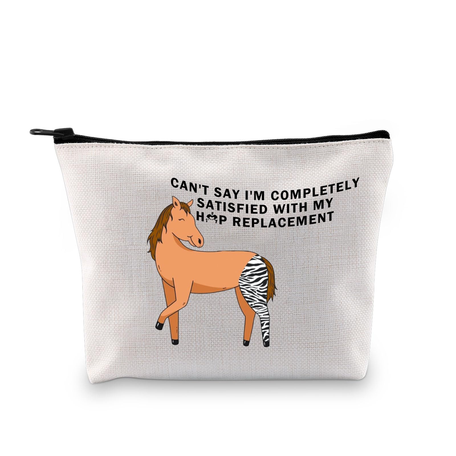 LEVLO Hip Replacement 3uk Cosmetic Bag - Waterproof Makeup Bag for Travel, Storage, On-the-go, Home Organization - Hip Surgery Get Well Soon Gift