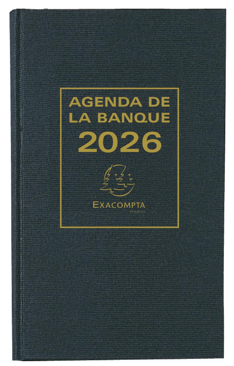 Exacompta 38681 Banker Wide 28 x 17.5 cm Black Diary Year 2018 28 x 17,5 cm blue