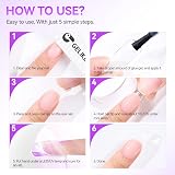 gelike ec Gel Nail Glue 6 in 1 UV Base Coat Strengthener Blooming Gel view 7